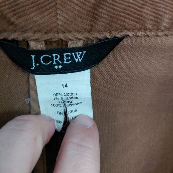 J Crew Womens Brown Corduroy Jacket Blazer - Picture 4 of 6